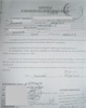 01 - Formulaire du certificat d'abandon de droits coutumiers signé par le chef de village